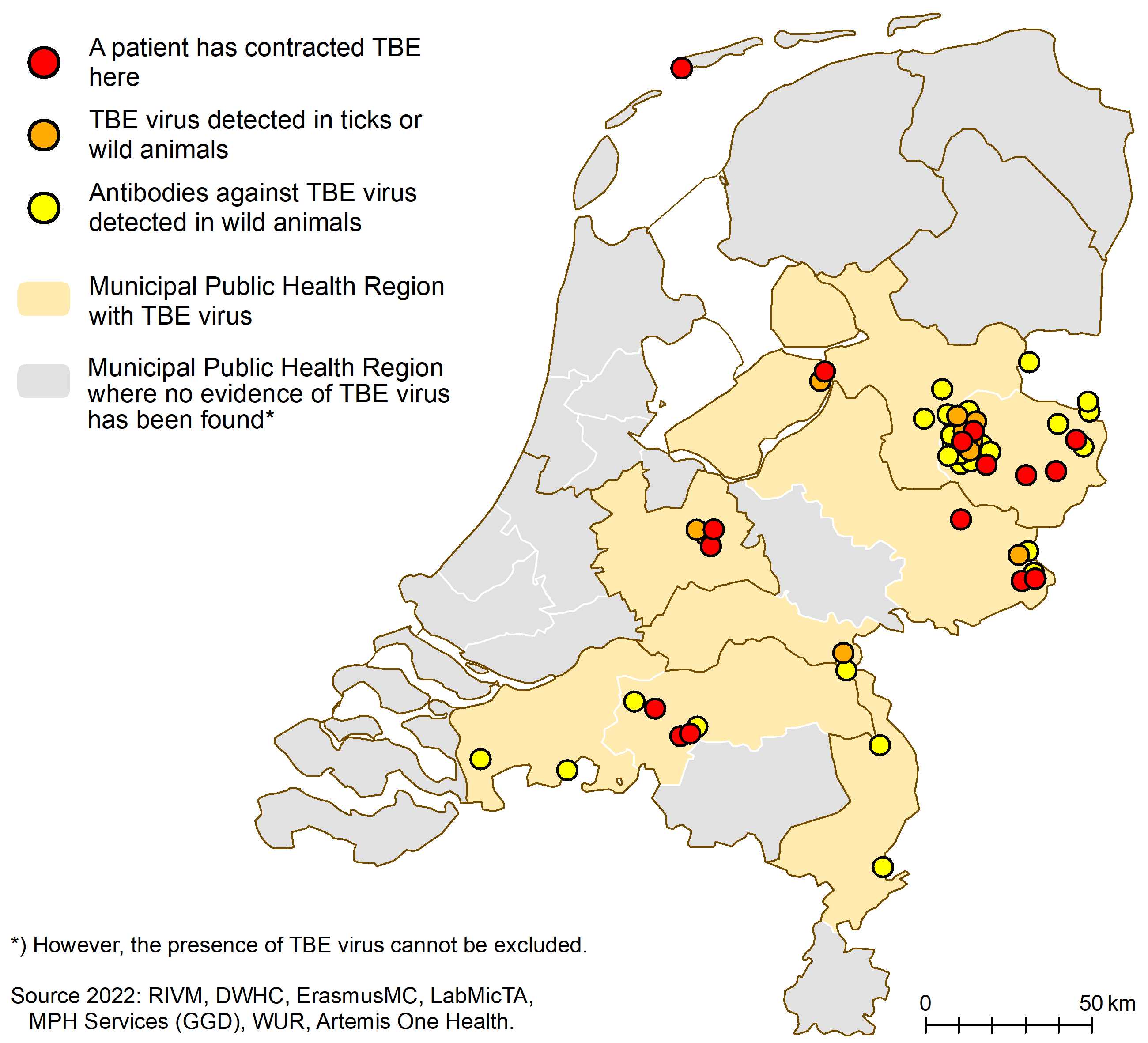 Overview of tick-borne encephalitis virus in the Netherlands (December 2022)