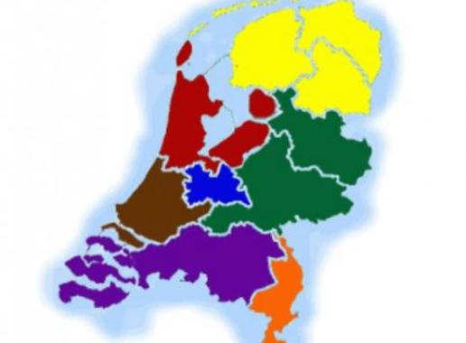 Nederland kaartje RAC indeling