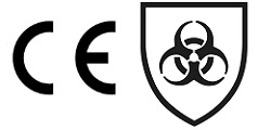 logo's CE + EN 374